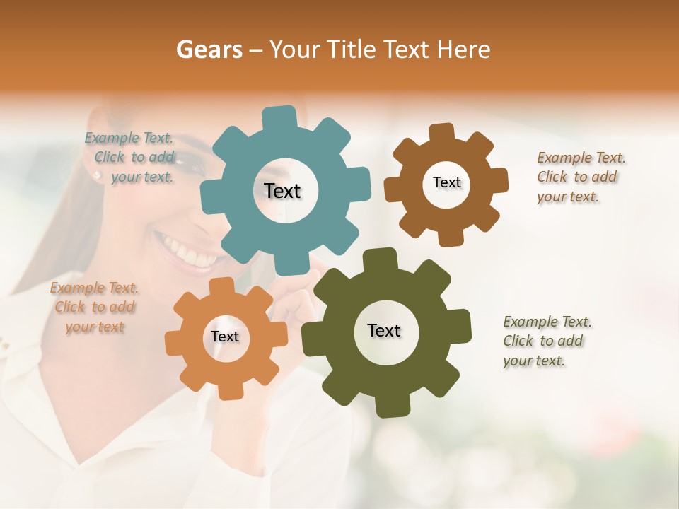 Lifestyle Attractive Caucasian PowerPoint Template