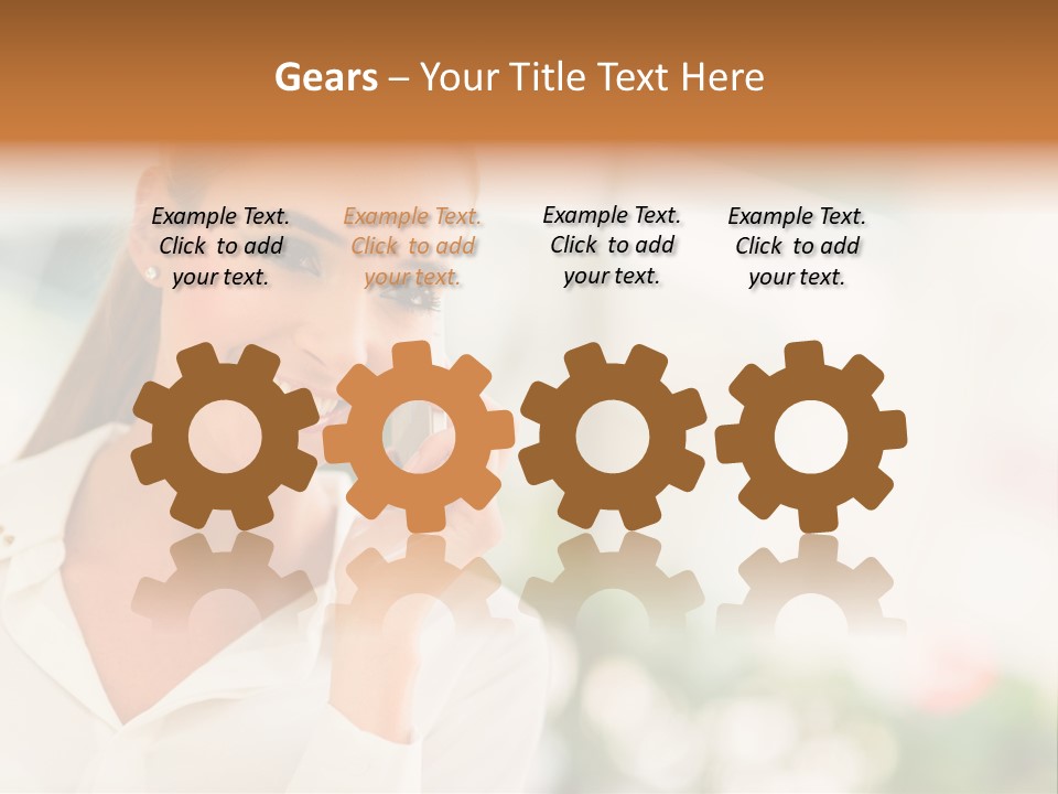 Lifestyle Attractive Caucasian PowerPoint Template