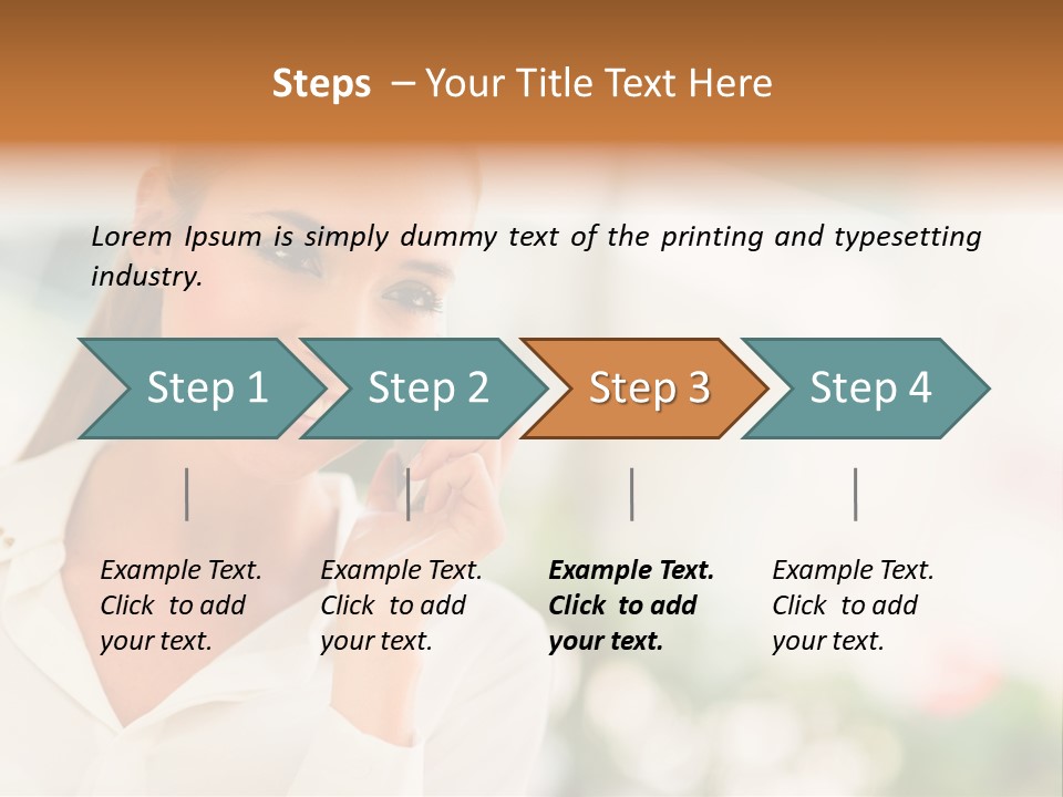 Lifestyle Attractive Caucasian PowerPoint Template