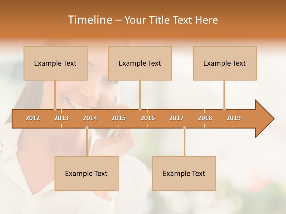 Lifestyle Attractive Caucasian PowerPoint Template