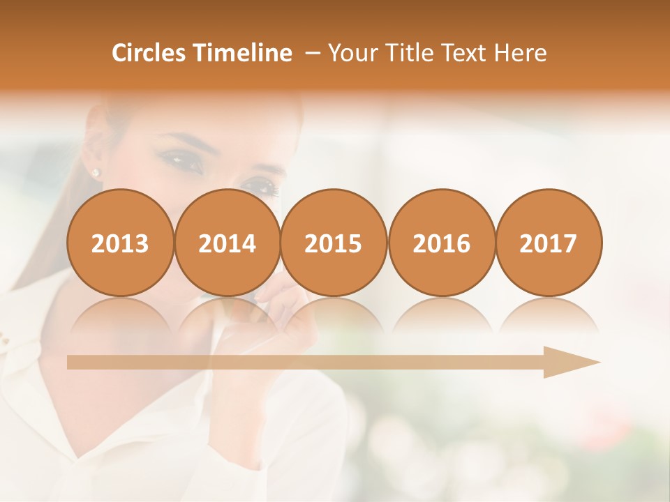 Lifestyle Attractive Caucasian PowerPoint Template