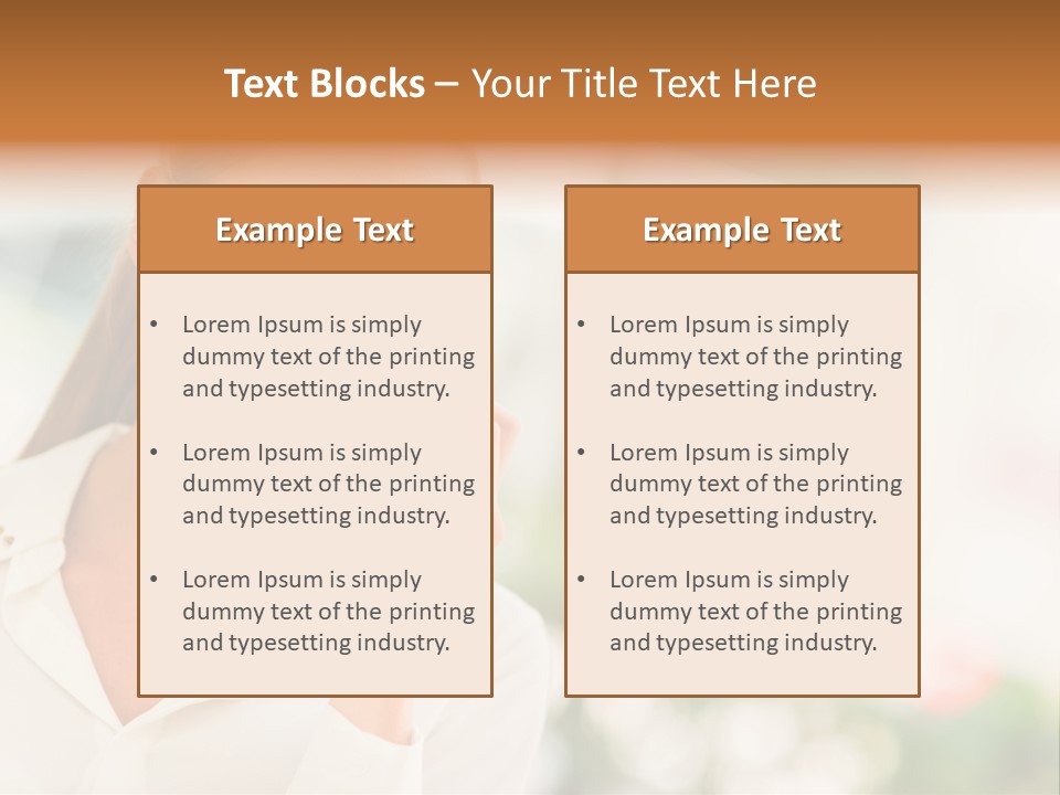 Lifestyle Attractive Caucasian PowerPoint Template