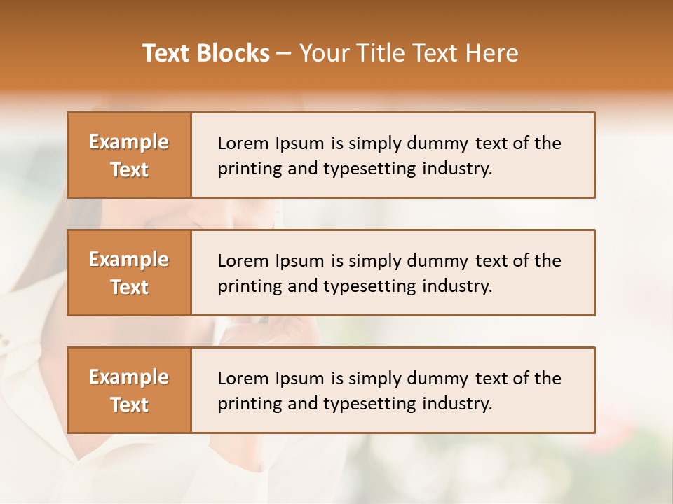 Lifestyle Attractive Caucasian PowerPoint Template