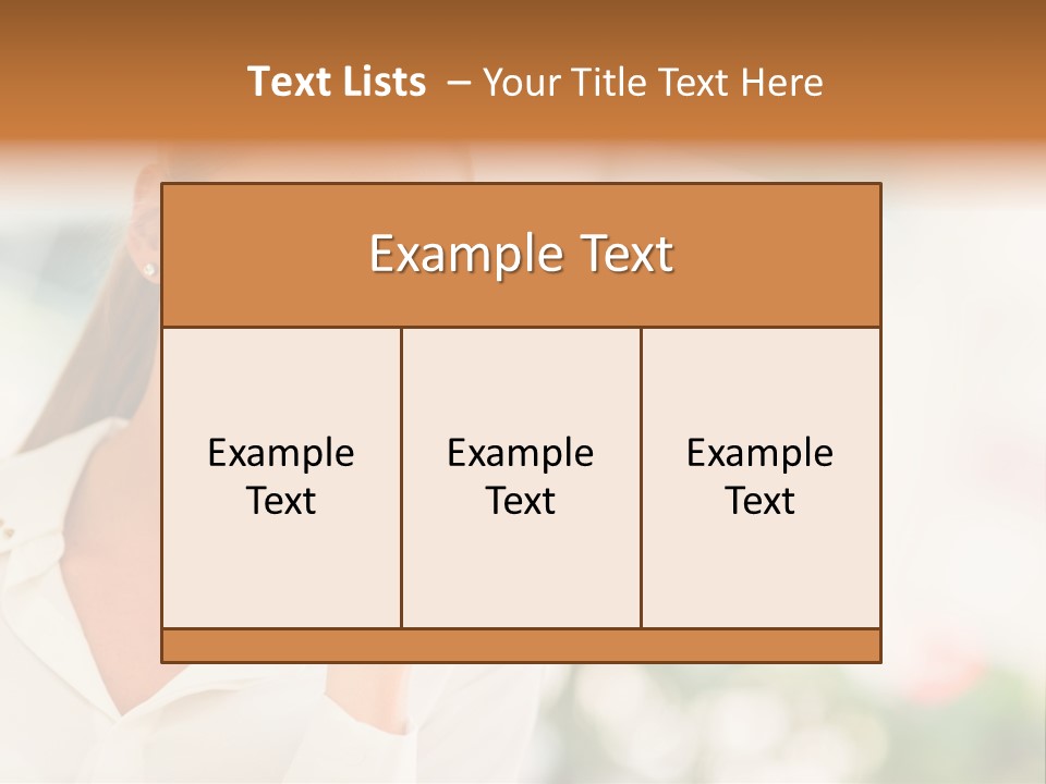 Lifestyle Attractive Caucasian PowerPoint Template