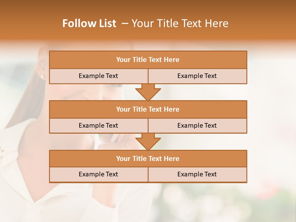 Lifestyle Attractive Caucasian PowerPoint Template