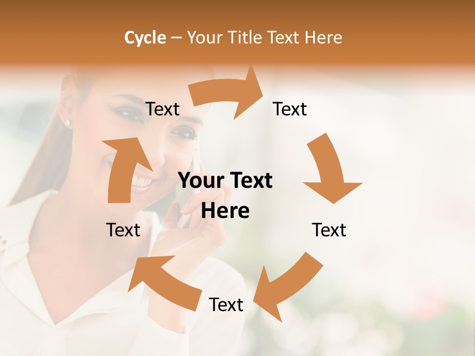 Lifestyle Attractive Caucasian PowerPoint Template