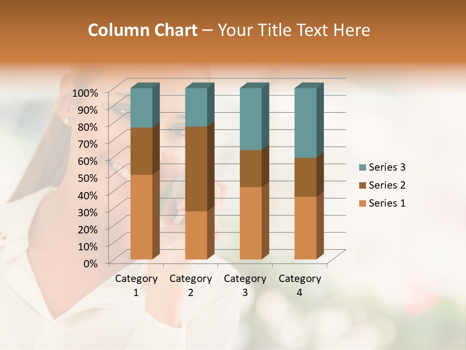 Lifestyle Attractive Caucasian PowerPoint Template
