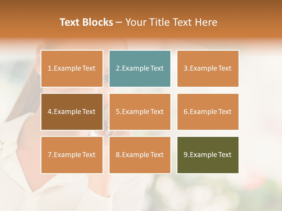 Lifestyle Attractive Caucasian PowerPoint Template