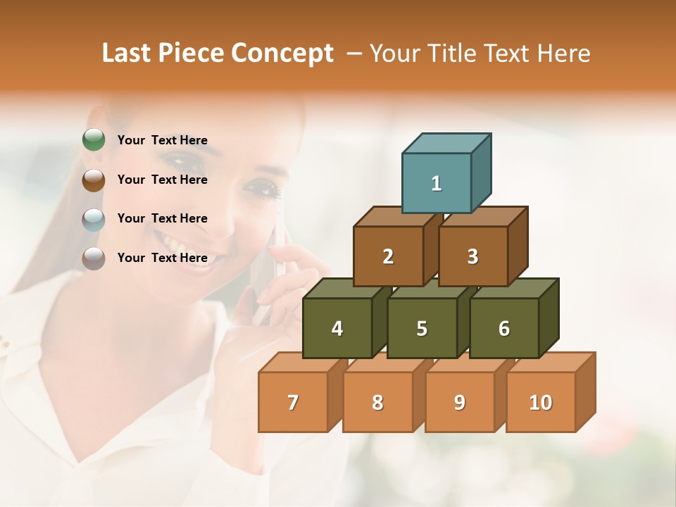 Lifestyle Attractive Caucasian PowerPoint Template