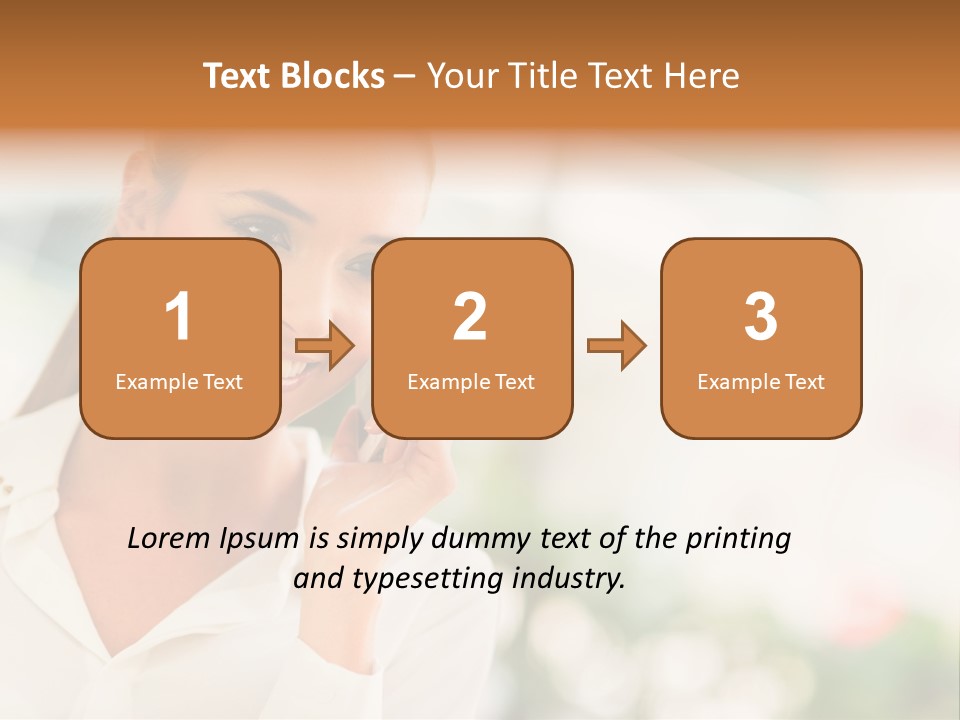 Lifestyle Attractive Caucasian PowerPoint Template