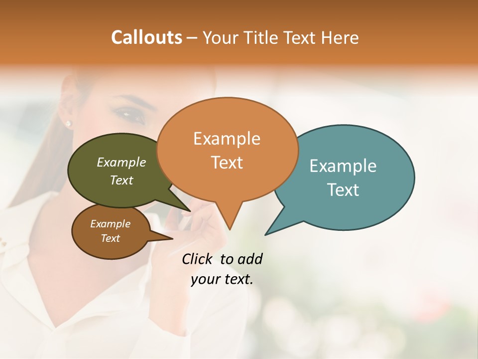 Lifestyle Attractive Caucasian PowerPoint Template