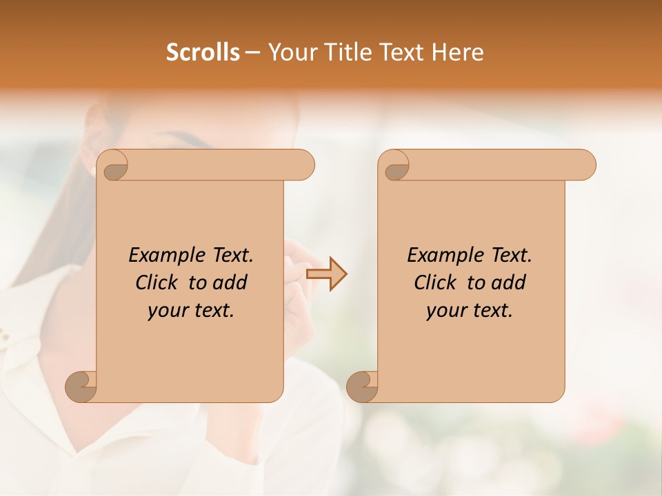 Lifestyle Attractive Caucasian PowerPoint Template
