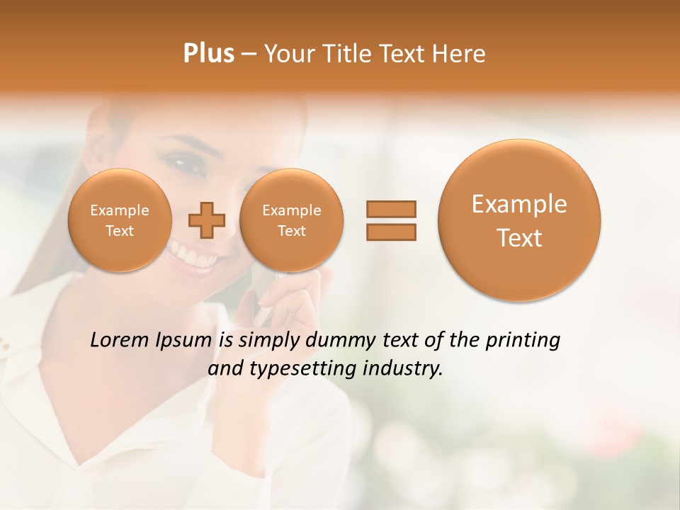 Lifestyle Attractive Caucasian PowerPoint Template