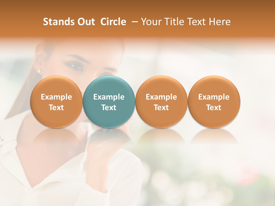 Lifestyle Attractive Caucasian PowerPoint Template