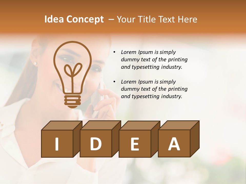 Lifestyle Attractive Caucasian PowerPoint Template