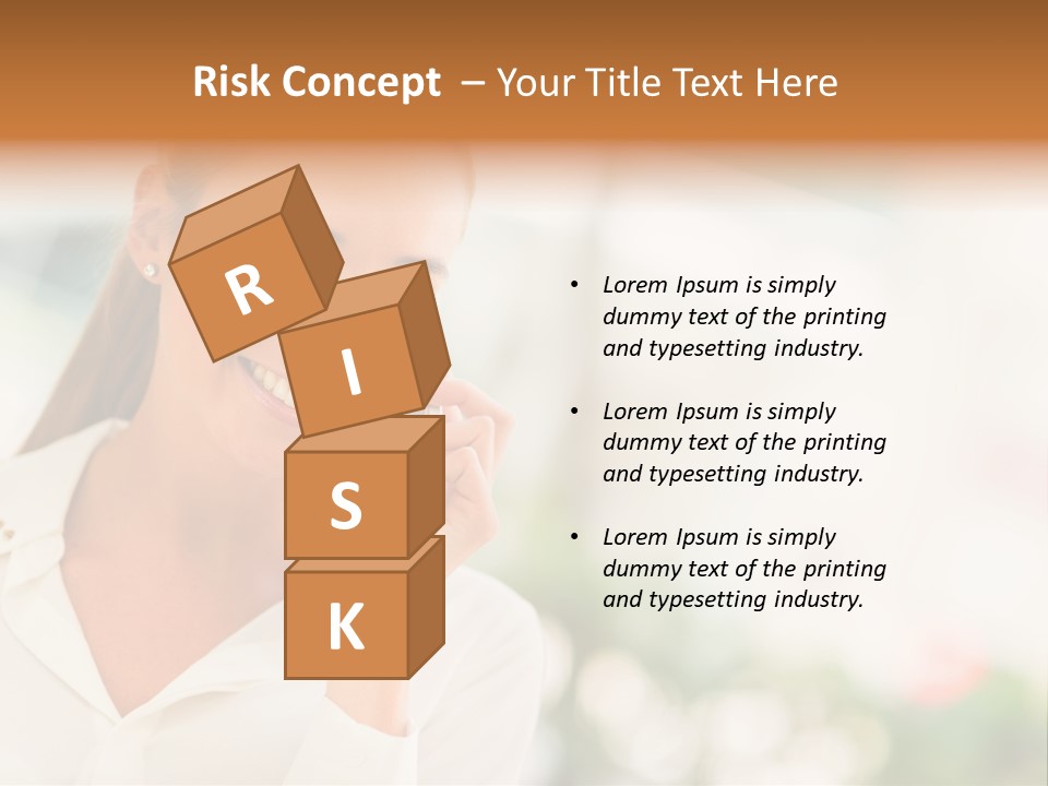 Lifestyle Attractive Caucasian PowerPoint Template