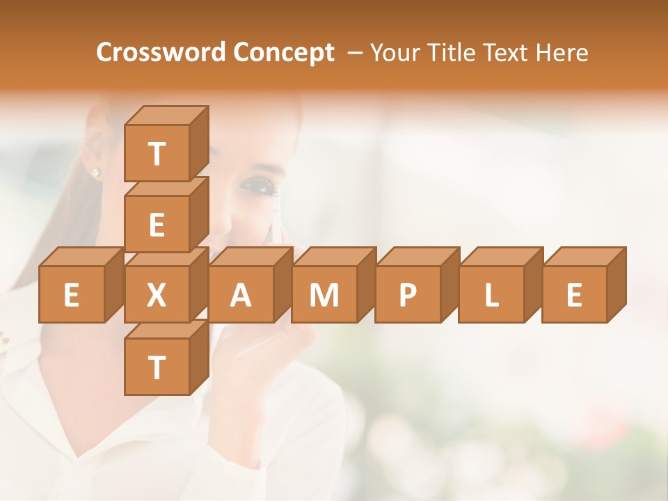 Lifestyle Attractive Caucasian PowerPoint Template