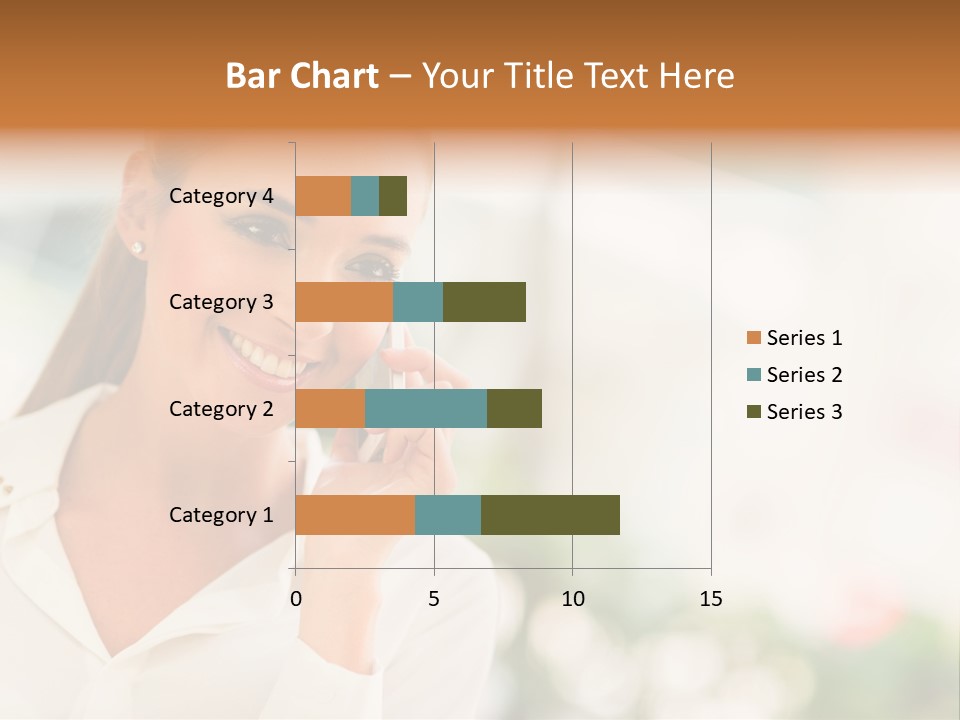 Lifestyle Attractive Caucasian PowerPoint Template