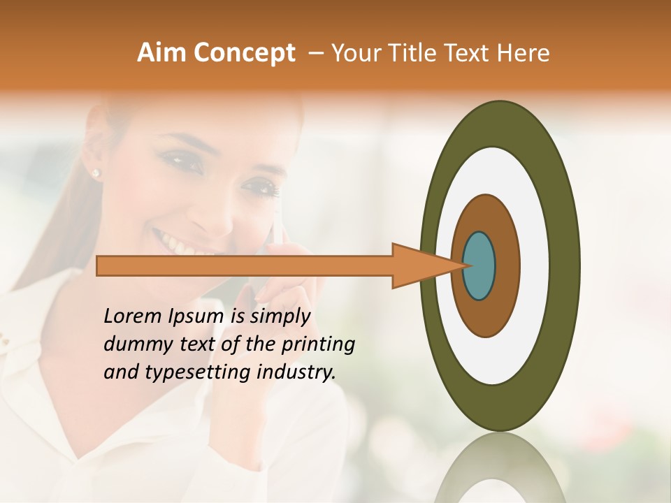 Lifestyle Attractive Caucasian PowerPoint Template