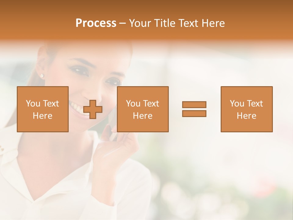 Lifestyle Attractive Caucasian PowerPoint Template