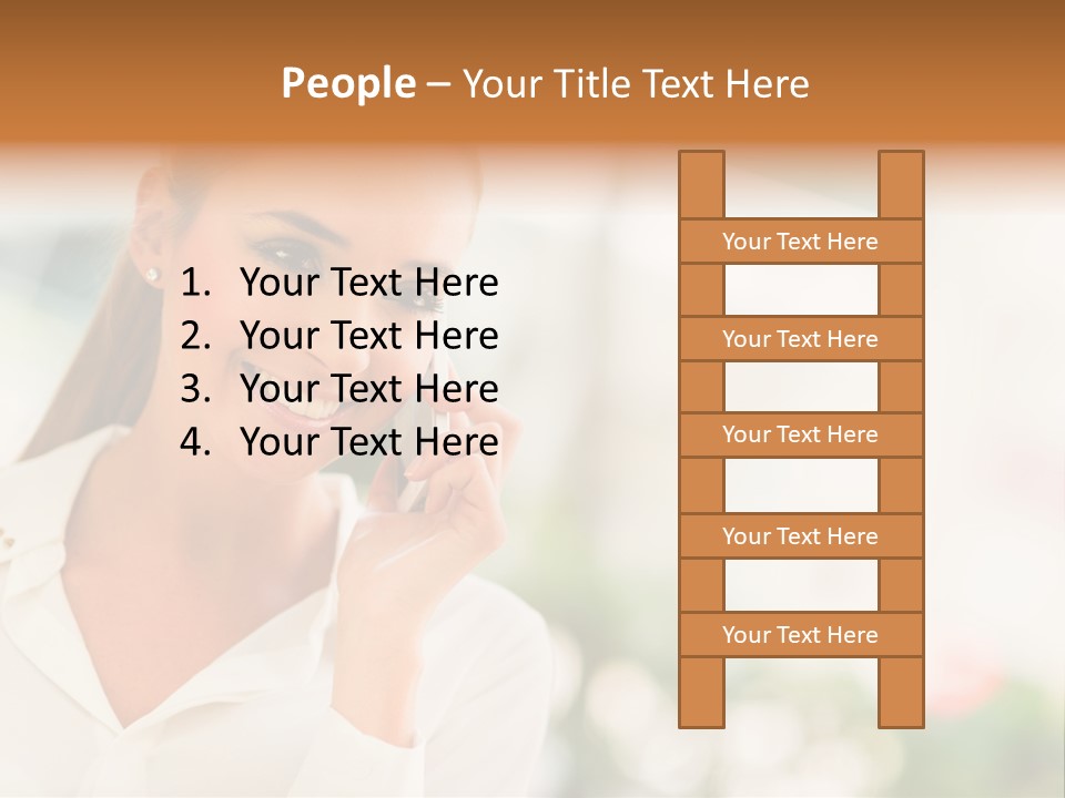 Lifestyle Attractive Caucasian PowerPoint Template