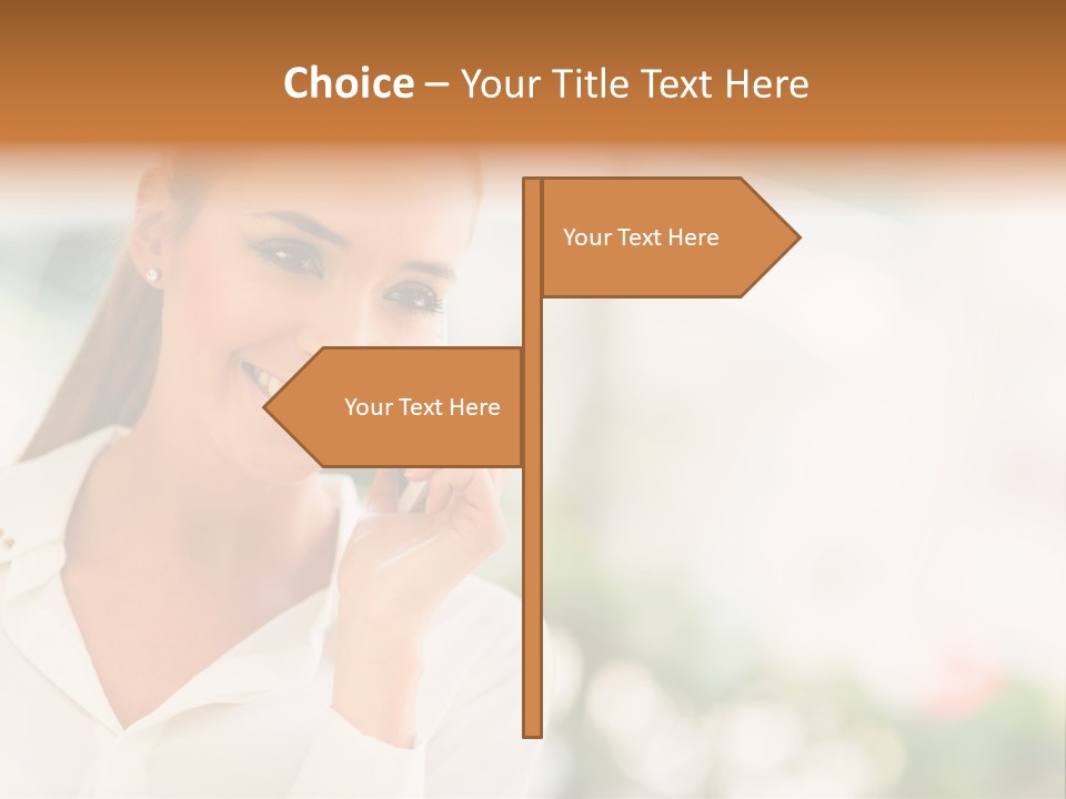 Lifestyle Attractive Caucasian PowerPoint Template