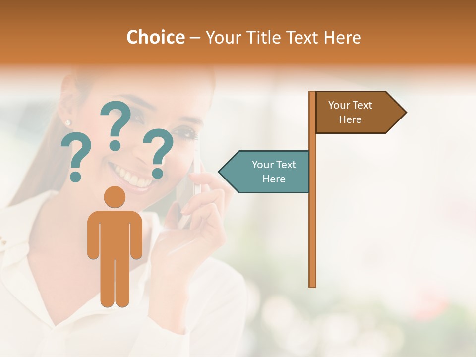 Lifestyle Attractive Caucasian PowerPoint Template