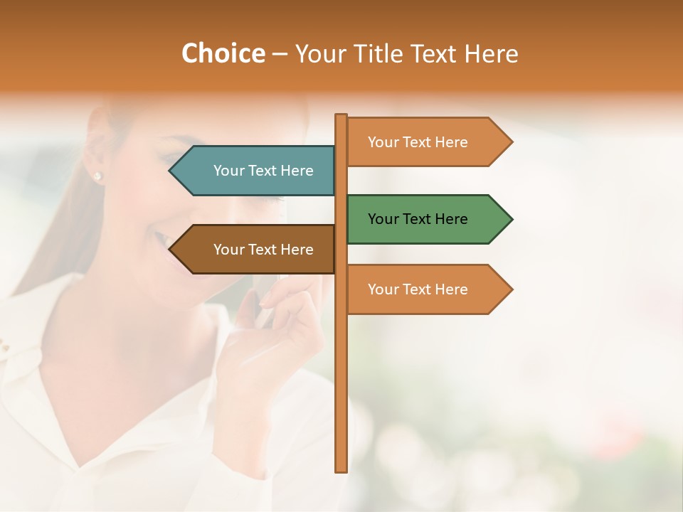 Lifestyle Attractive Caucasian PowerPoint Template