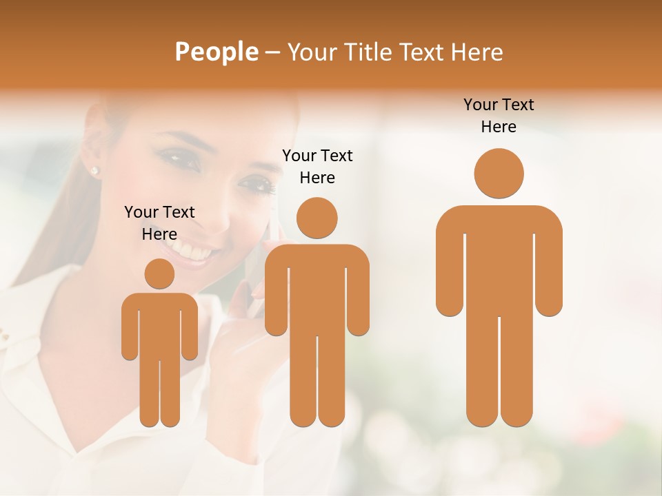 Lifestyle Attractive Caucasian PowerPoint Template