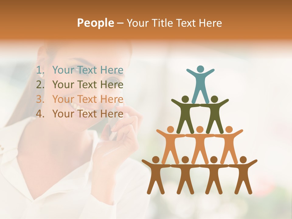 Lifestyle Attractive Caucasian PowerPoint Template