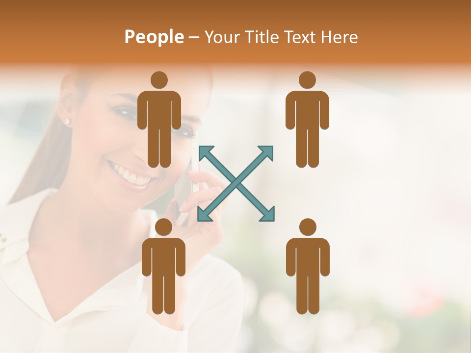 Lifestyle Attractive Caucasian PowerPoint Template