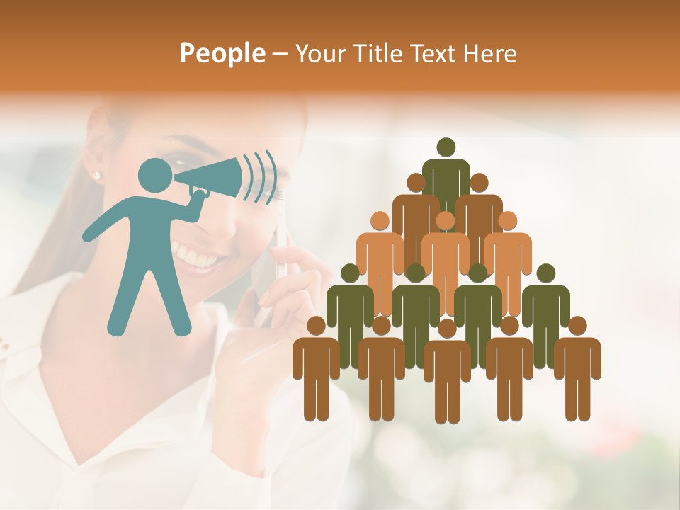 Lifestyle Attractive Caucasian PowerPoint Template