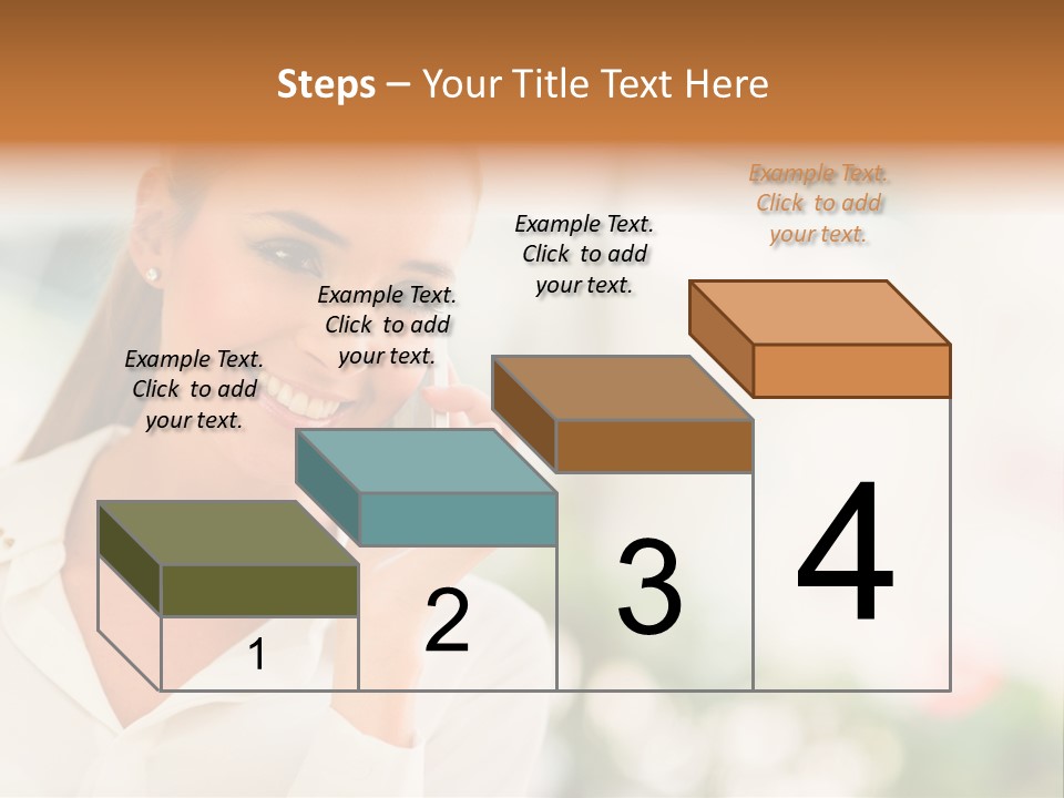 Lifestyle Attractive Caucasian PowerPoint Template