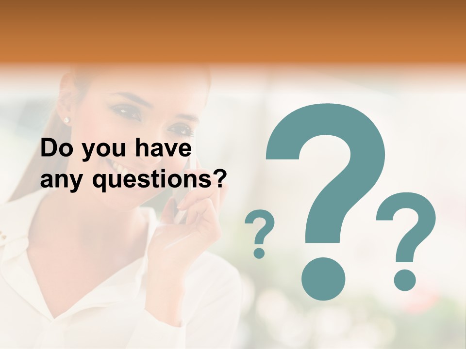 Lifestyle Attractive Caucasian PowerPoint Template