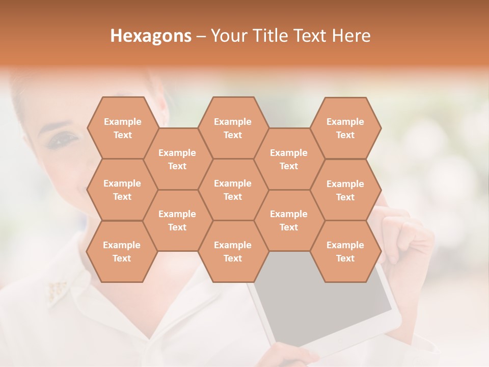 Girl Smiling Casual PowerPoint Template