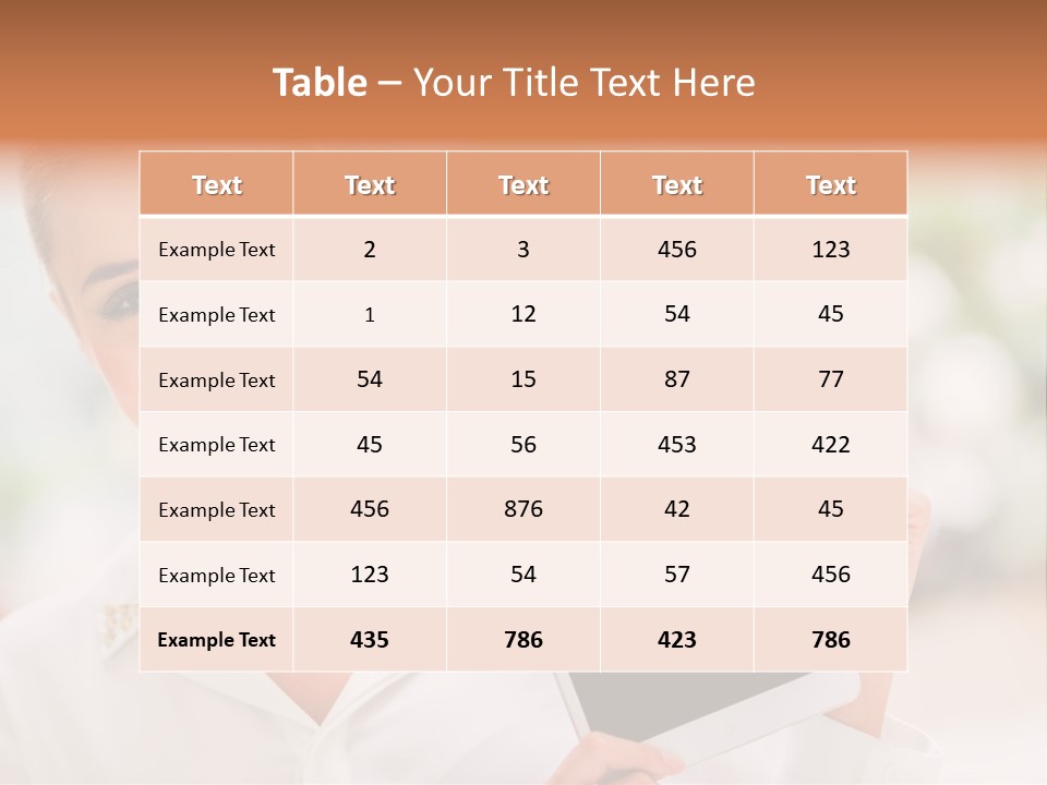 Girl Smiling Casual PowerPoint Template