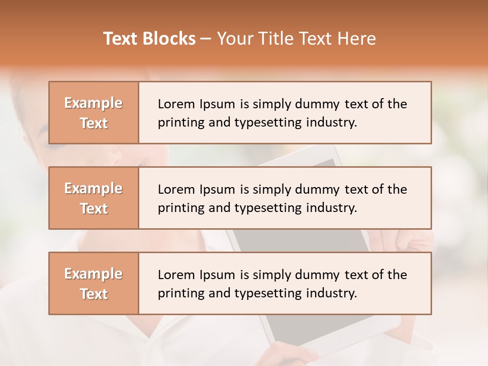 Girl Smiling Casual PowerPoint Template