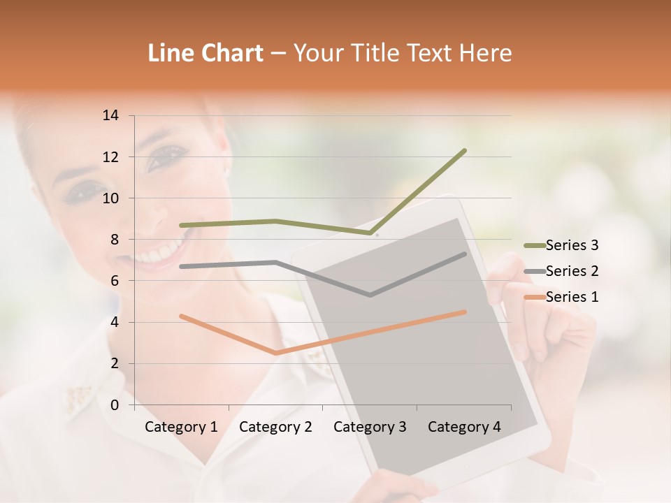 Girl Smiling Casual PowerPoint Template