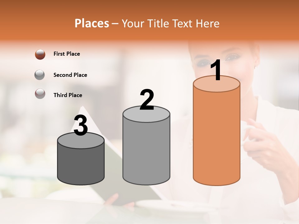 Blonde Woman Beautiful PowerPoint Template