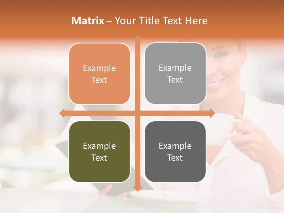 Blonde Woman Beautiful PowerPoint Template