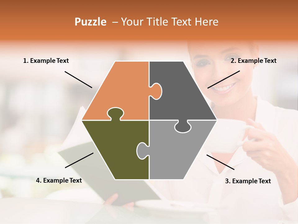 Blonde Woman Beautiful PowerPoint Template