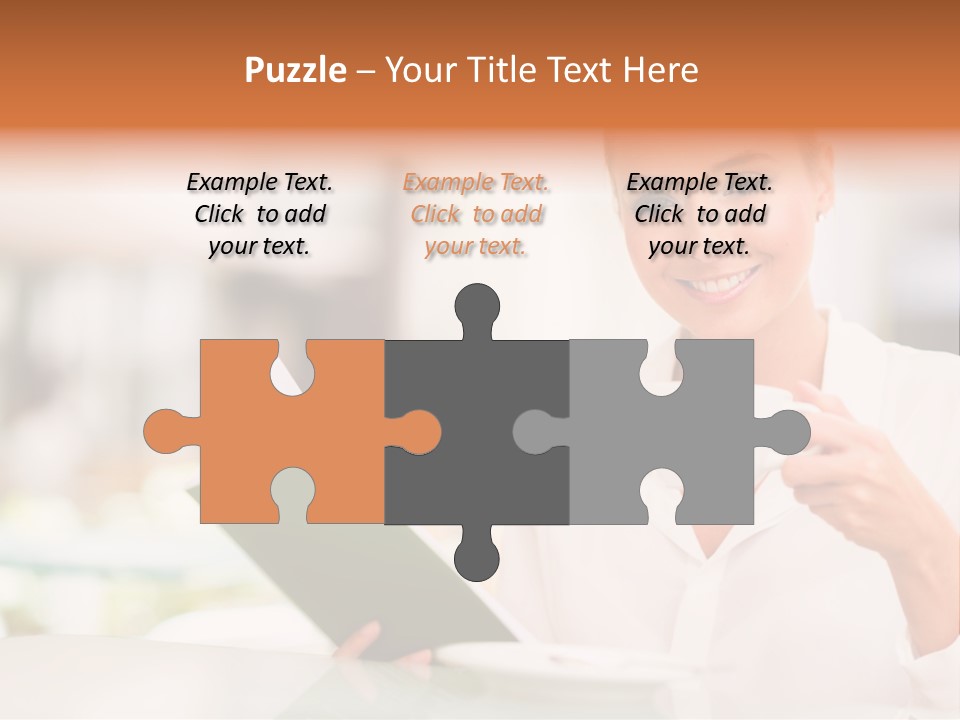 Blonde Woman Beautiful PowerPoint Template