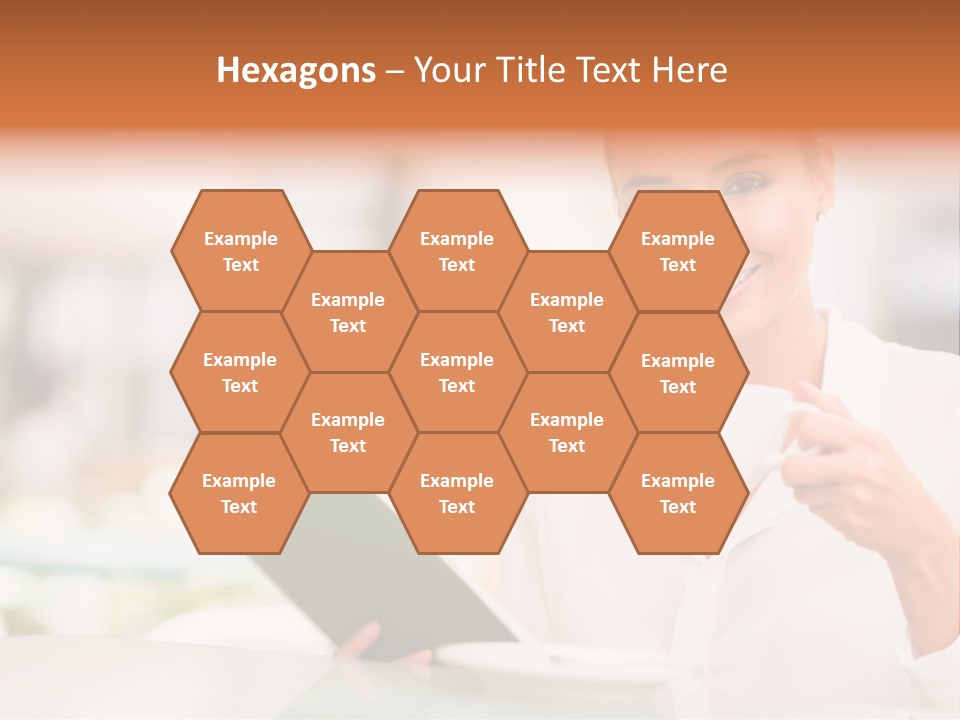 Blonde Woman Beautiful PowerPoint Template