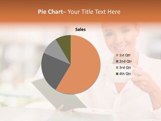 Blonde Woman Beautiful PowerPoint Template