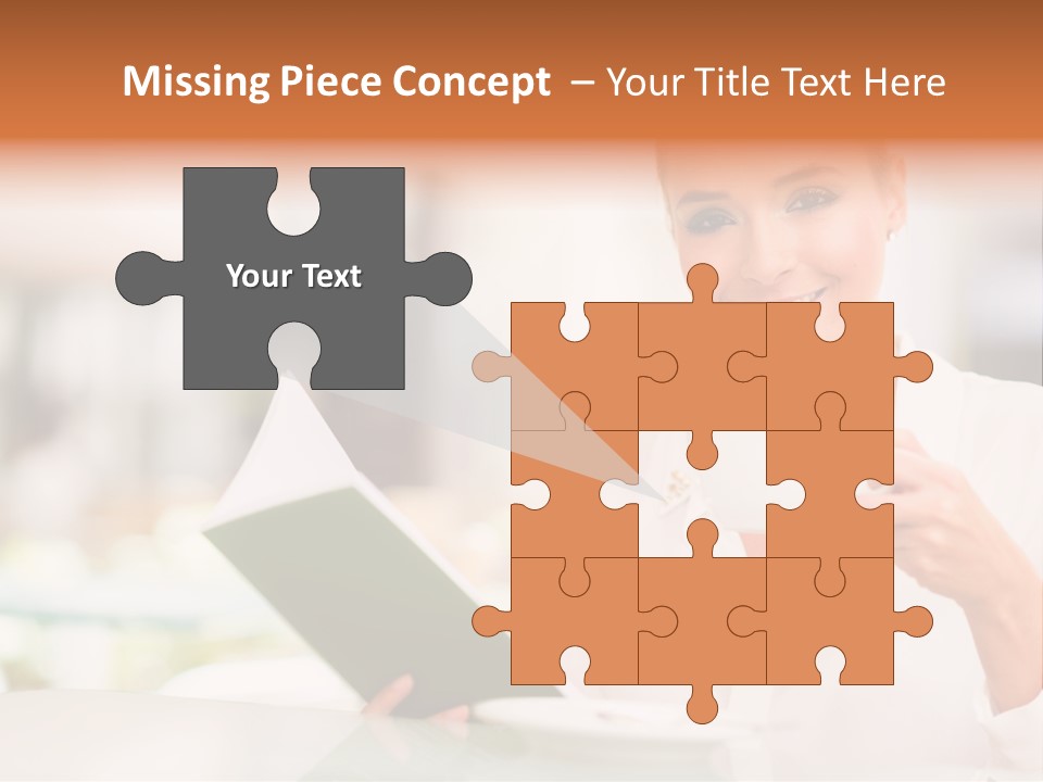 Blonde Woman Beautiful PowerPoint Template