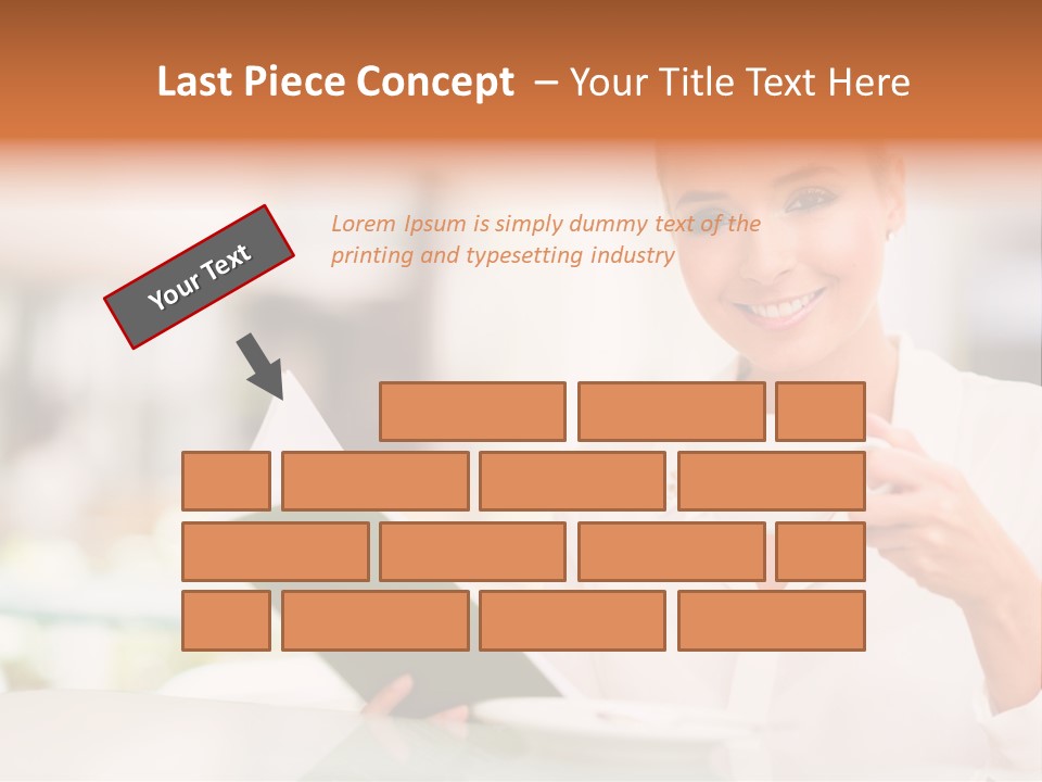 Blonde Woman Beautiful PowerPoint Template