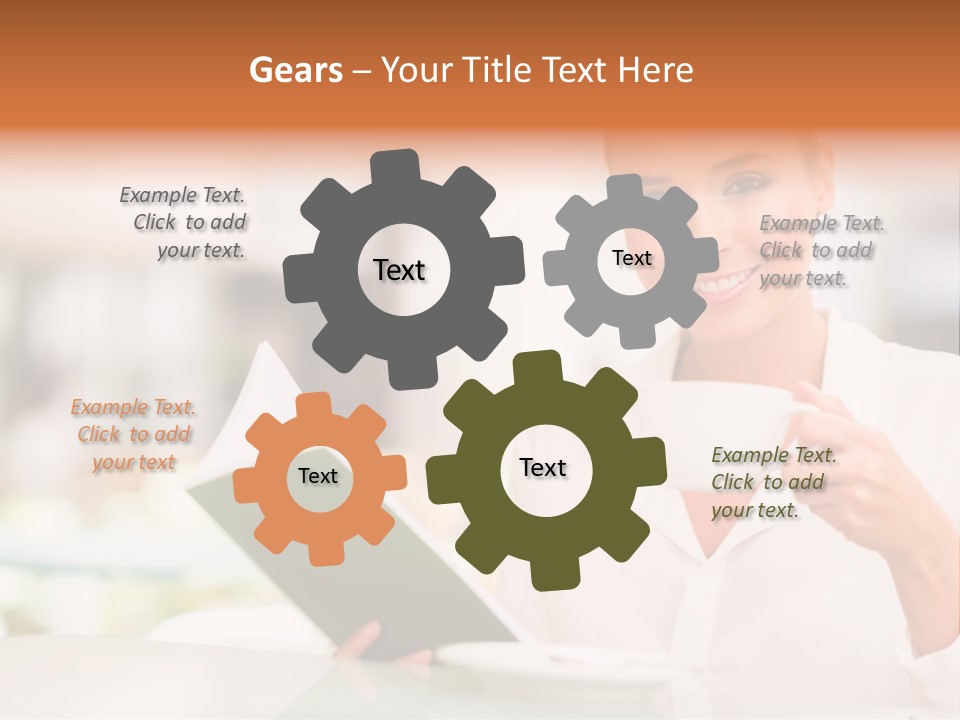 Blonde Woman Beautiful PowerPoint Template