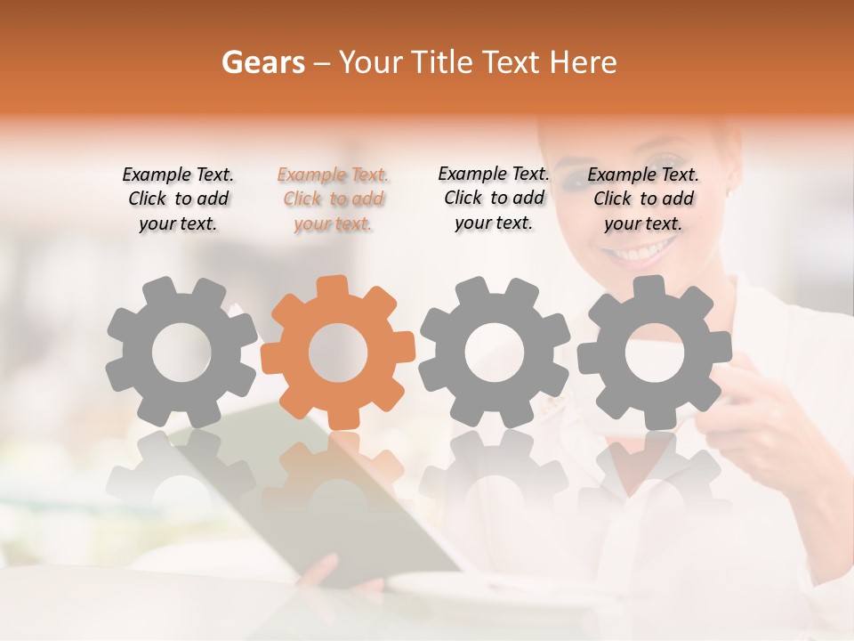 Blonde Woman Beautiful PowerPoint Template