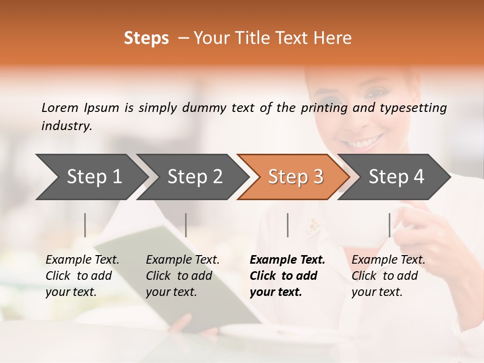 Blonde Woman Beautiful PowerPoint Template