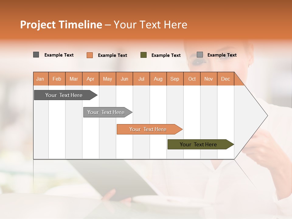 Blonde Woman Beautiful PowerPoint Template